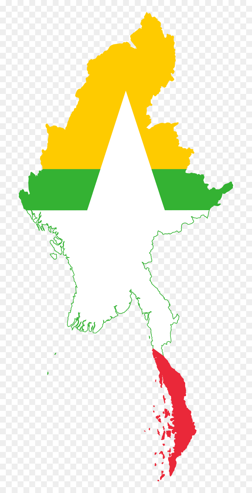 Myanmar, Burma, Hate Speech, Panzagar, Nay Phone Latt, - Myanmar Flag And Map, HD Png Download - censor png