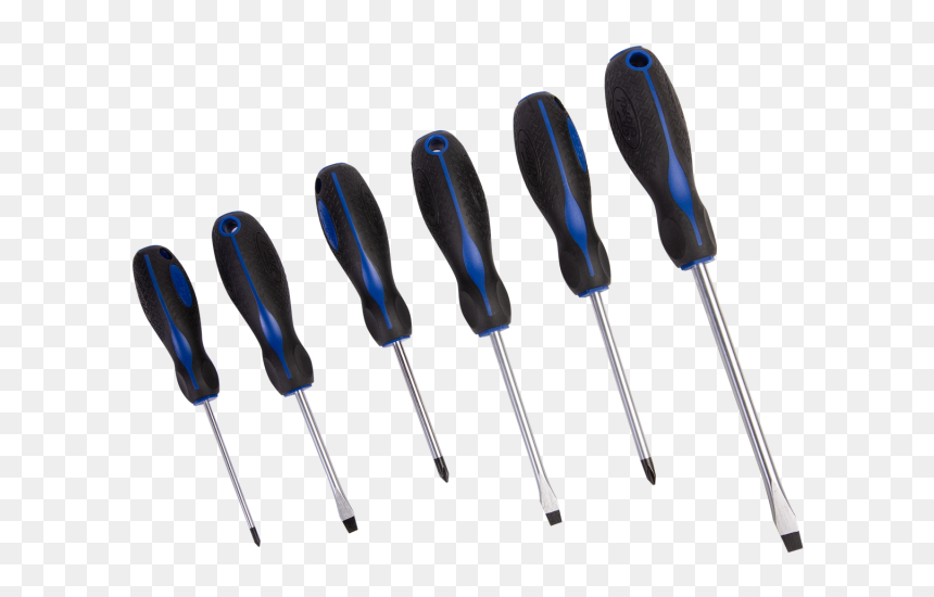 6pcs - Screwdriver Set - 3slotted - Bradawl, HD Png Download - screwdriver png