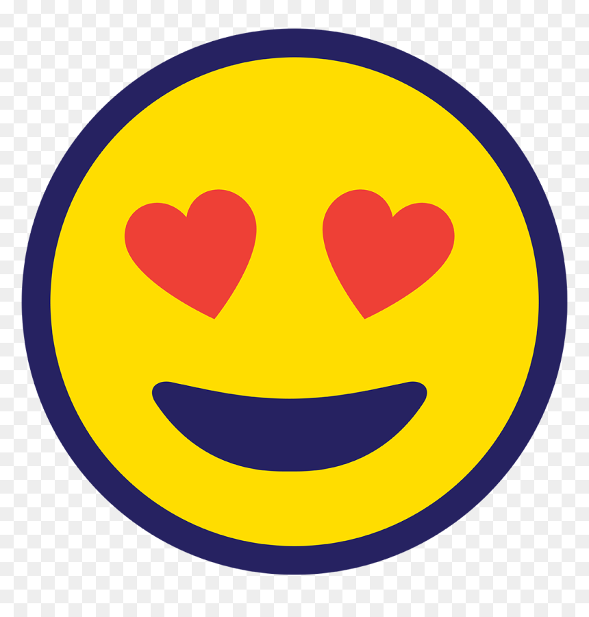 Icon - Smiley, HD Png Download - heart eye emoji png