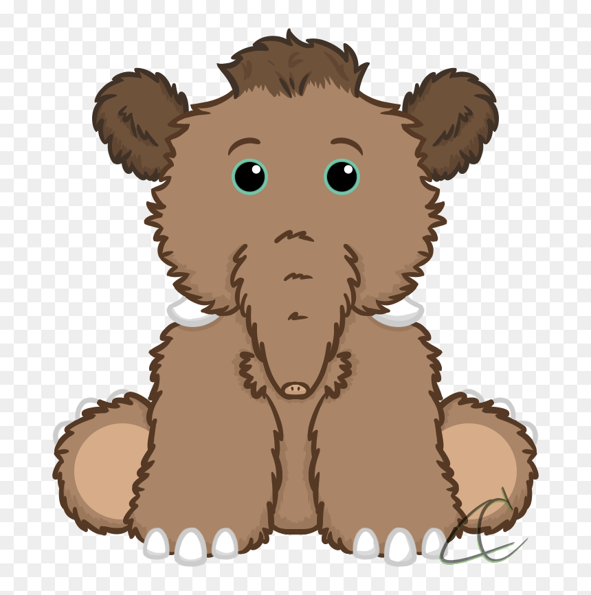 I’m In Such A Pachyderm Mood Made A Baby Mammoth For - Cartoon, HD Png Download - heart eye emoji png