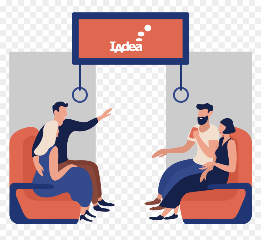 Personas Viajando En Tren Caricatura, HD Png Download - person sitting in chair back view png
