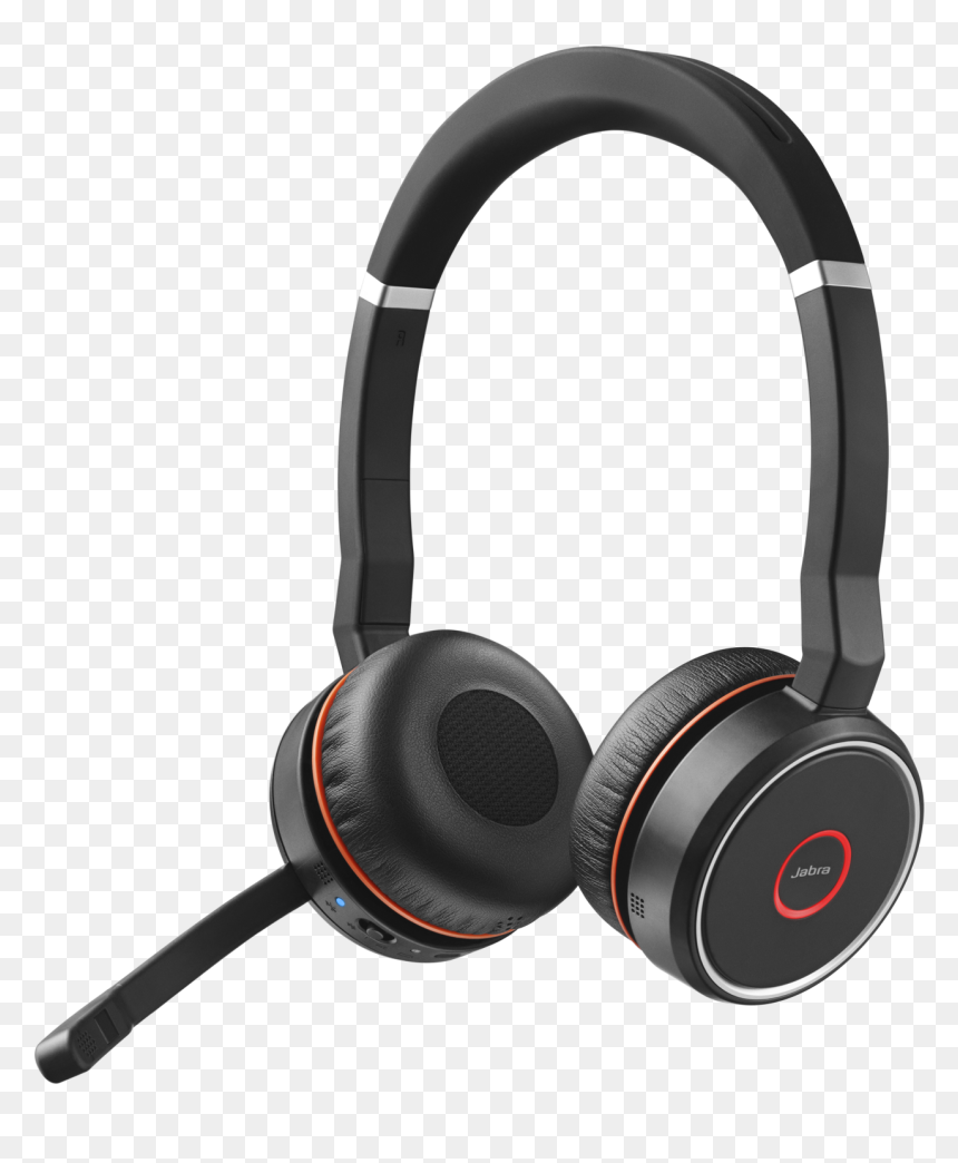 01 Jabra Evolve 75 Product Angle Busy - Jabra Evolve 75, HD Png Download - headset png