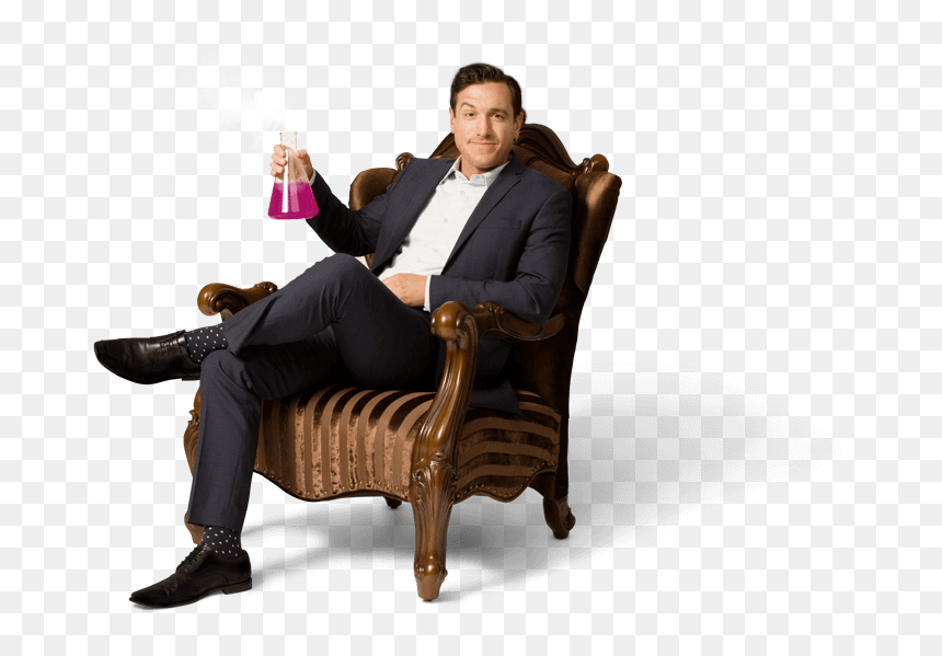 Sales-training/couch - Sitting, HD Png Download - person sitting in chair back view png