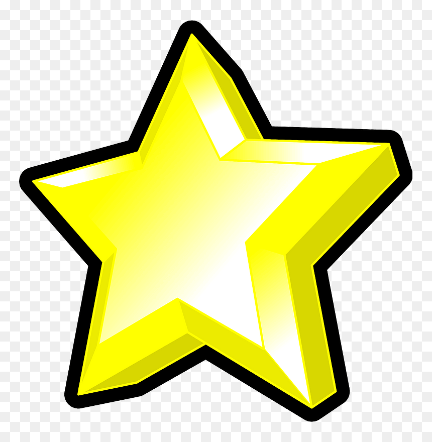 Star Symbol Clipart - Clipart 3d Star, HD Png Download - star .png