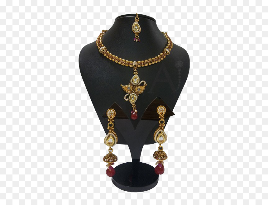 Online Indian Jewellery - Pendant, HD Png Download - indian jewellery png