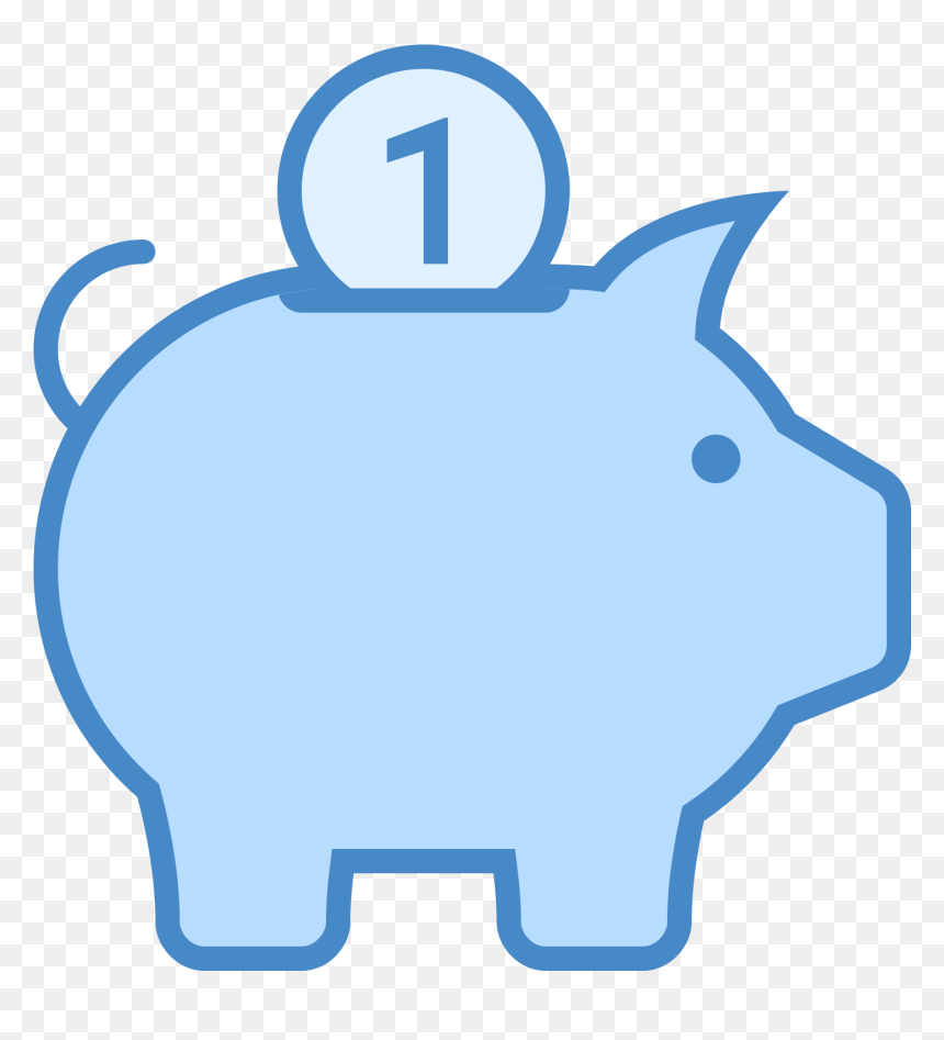 Piggy Bank Png - Piggy Bank Blue Png, Transparent Png - piggy bank png