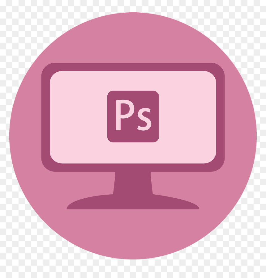 Icon Imagens Png Pink, Transparent Png - photoshop icon png