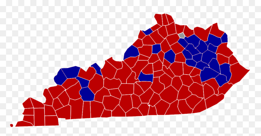 Kentucky Senatorial Election Results By County, 2010 - Cases Of Coronavirus In Kentucky, HD Png Download - kentucky png