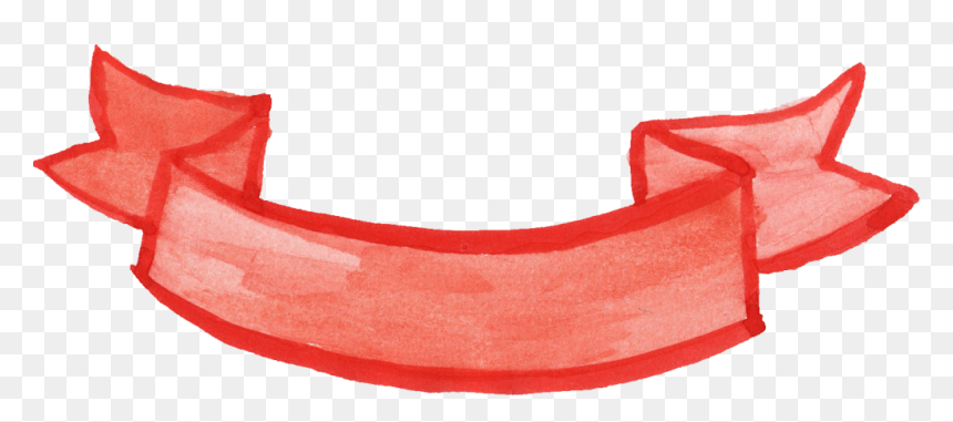 Png Banner Ribbon - Watercolor Banner Ribbon Png Yellow, Transparent Png - ribbon vector png