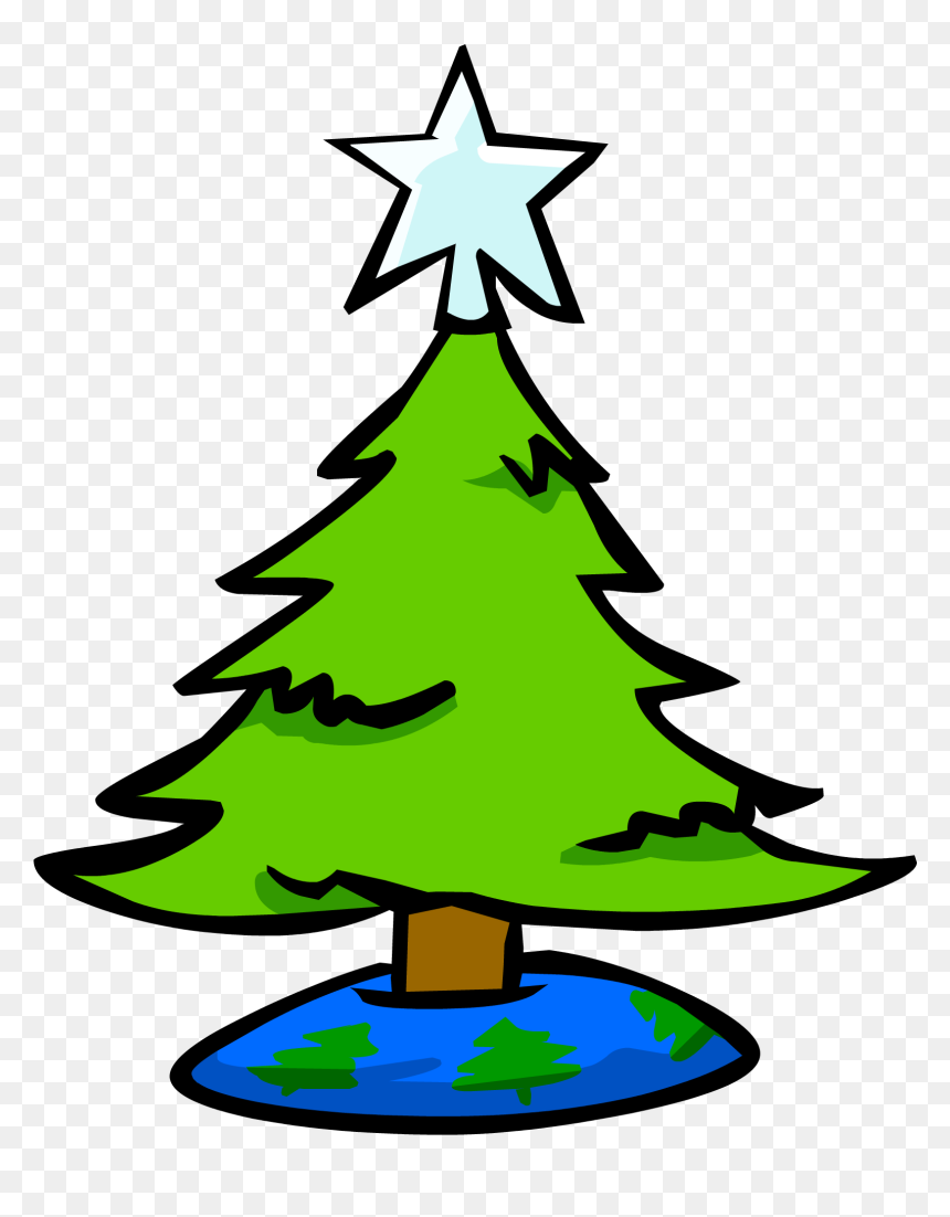 Club Penguin Rewritten Wiki - Small Picture Of Christmas Tree, HD Png Download - small tree png
