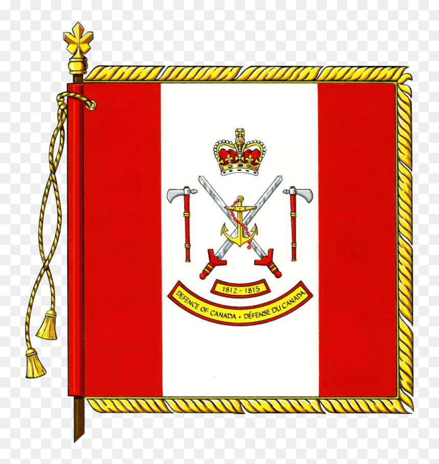 Canadian Forces War Of 1812 Commemorative Banner - Canadian Flag War Of 1812, HD Png Download - canada flag png