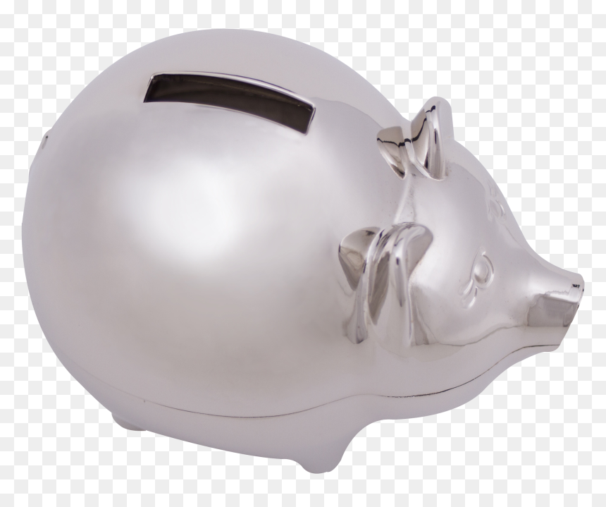 Piggy Bank - Silver Piggy Bank Png Transparent, Png Download - piggy bank png