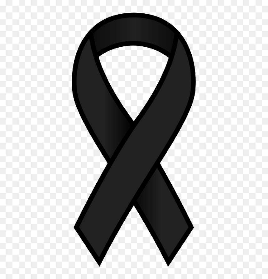 Download Black Ribbon, HD Png Download - ribbon vector png
