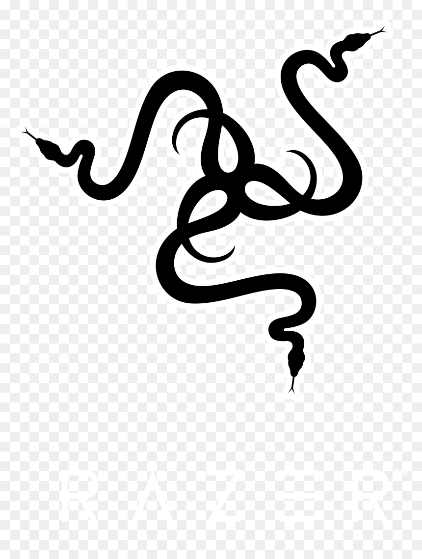 Ths Rzr 2016 Vert Bw Blkbg - Razer Png Logo, Transparent Png - razer logo png