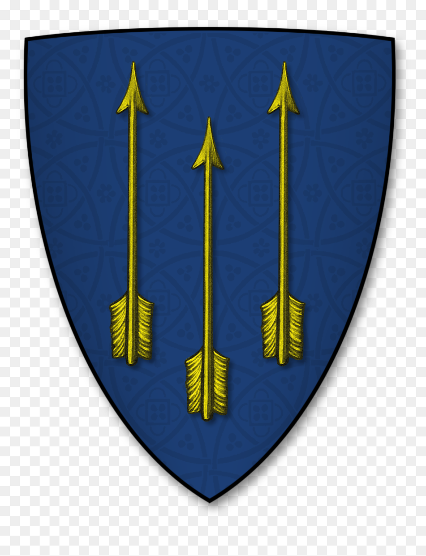 Armorial Bearings Of The Archer Family, Of Little Hereford, - Shield, HD Png Download - archer png
