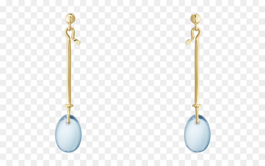 Georg Jensen Dew Drop Earrings In Blue Topaz - Torun Bulow Hube Earrings, HD Png Download - earrings png
