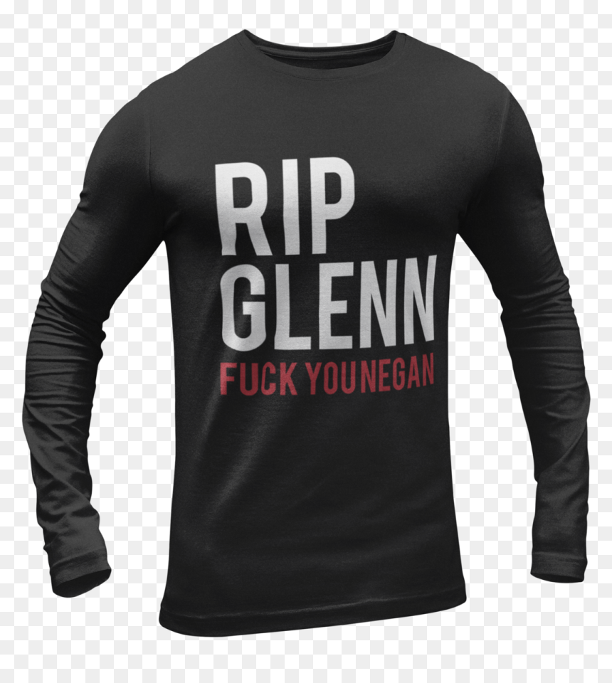 Rip Glenn Fuck You Negan Products - Long-sleeved T-shirt, HD Png Download - negan png