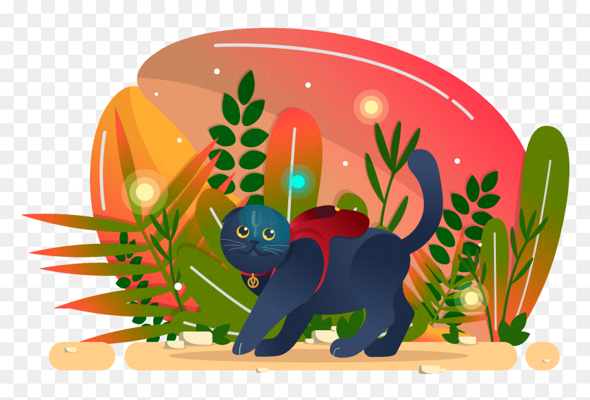 Cat - Cartoon, HD Png Download - nyan cat png