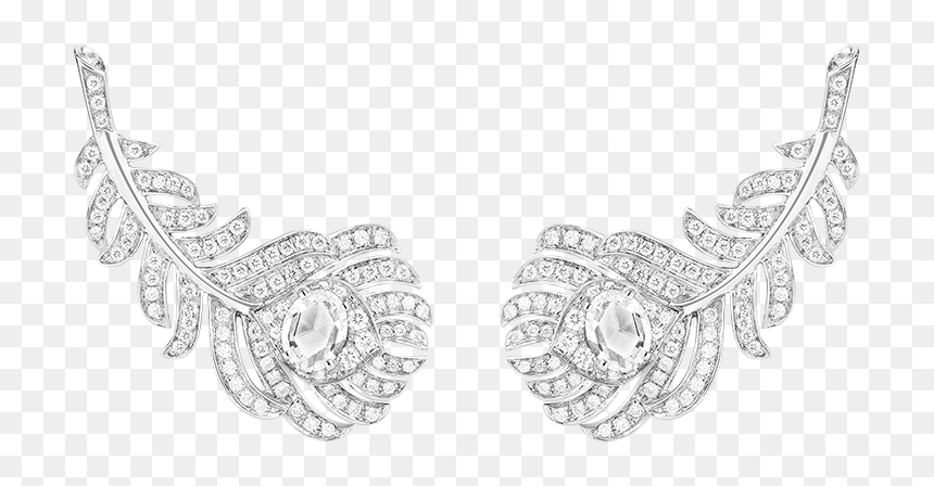Boucheron Plume De Paon Earrings, HD Png Download - earrings png