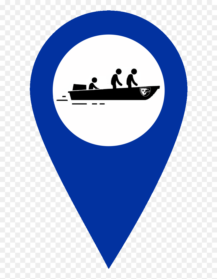 Sdia Blue Boat Rescue Map Marker Clipart , Png Download - Sign, Transparent Png - map marker png