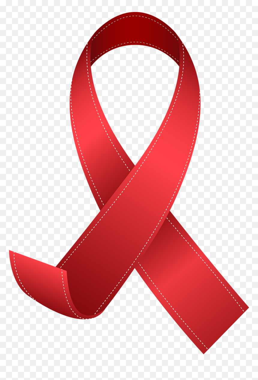 World Aids Day Red Ribbon Hiv Infection - World Aids Day 2019 Logo Png, Transparent Png - ribbon vector png