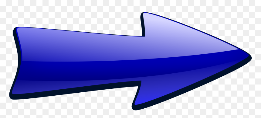 Shiny Blue Arrow Clip Arts - Blue Arrow, HD Png Download - blue arrow png