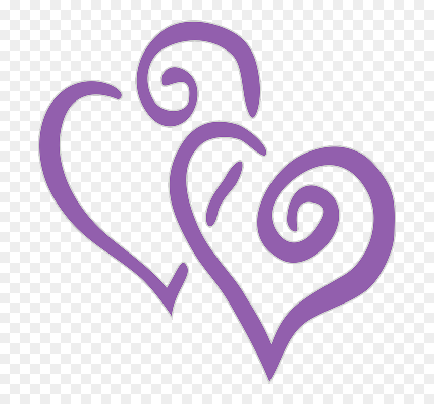 Purple And Silver Heart, HD Png Download - silver heart png