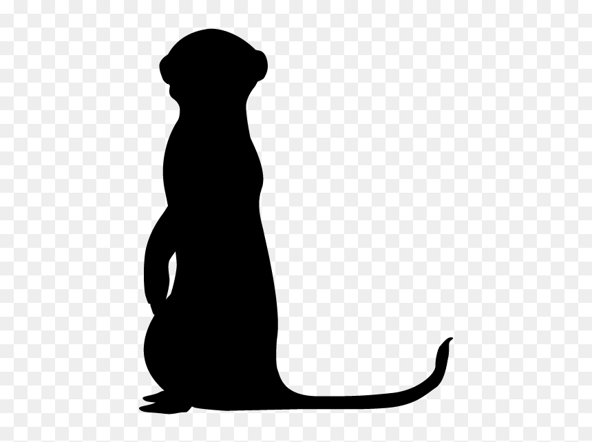 Meerkat Silhouette Png, Transparent Png - meerkat png