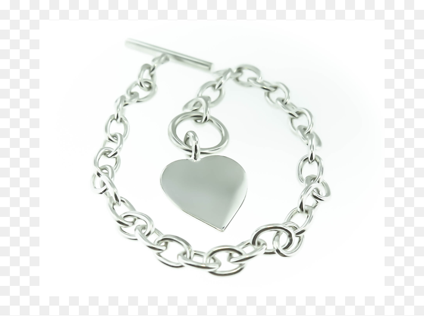 Chain, HD Png Download - silver heart png