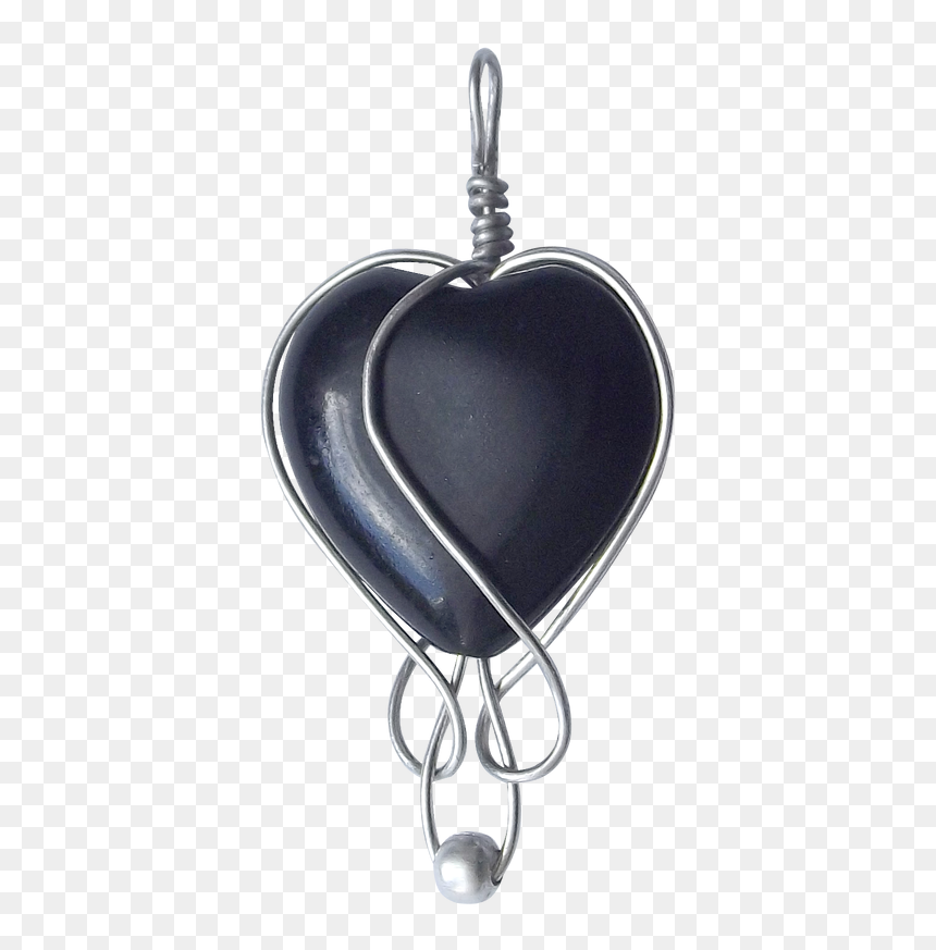 Pendant Png, Transparent Png - silver heart png