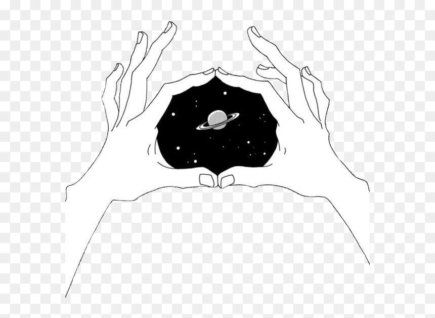 Space In Hand Drawing, HD Png Download - grunge star png