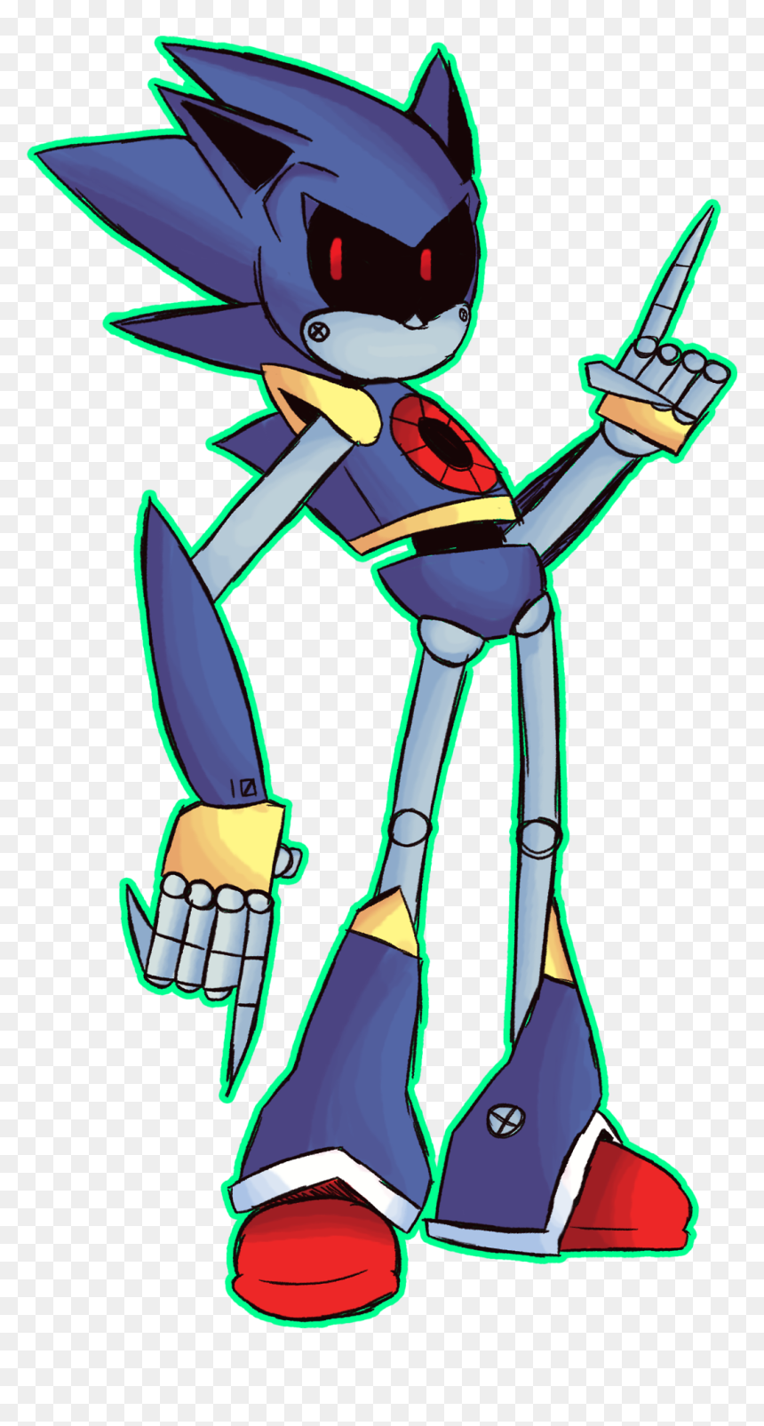 Cartoon, HD Png Download - metal sonic png