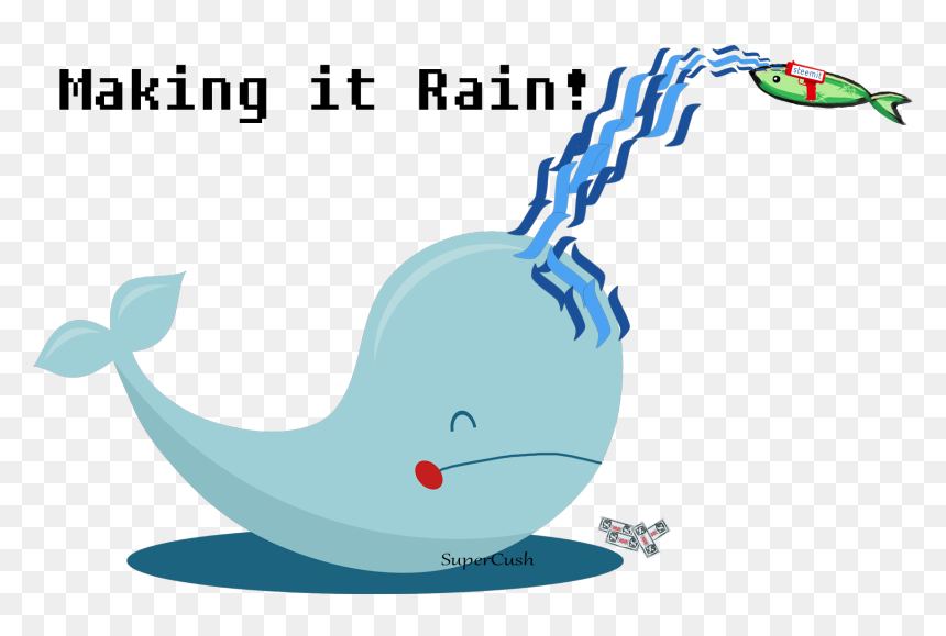 Whale Clipart No Background, HD Png Download - make it rain png