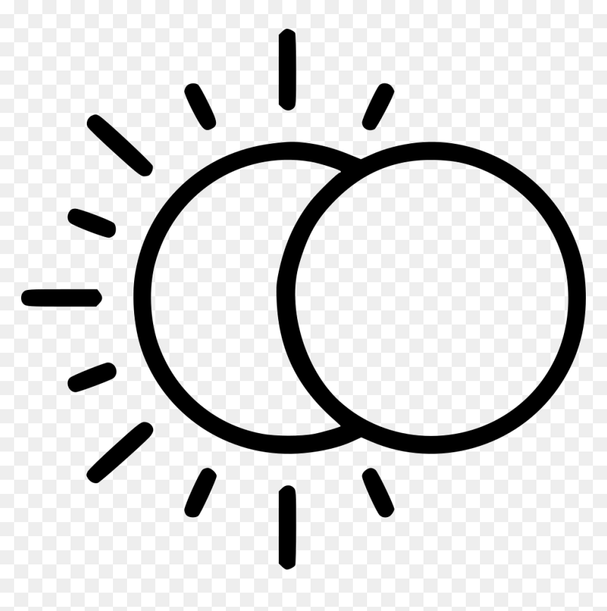 Icon Moon And Sun, HD Png Download - sun clipart black and white png