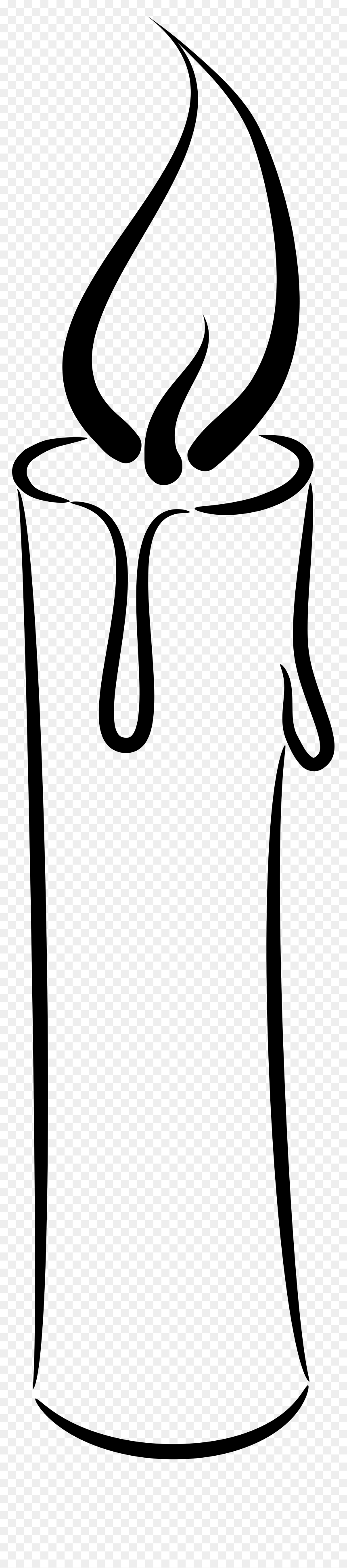 Candle Black And White, HD Png Download - sun clipart black and white png
