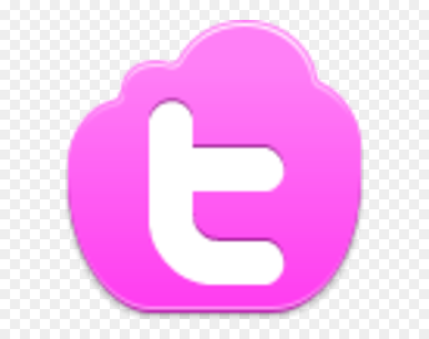 Transparent Twitter Logo Pink Png, Png Download - pink twitter png