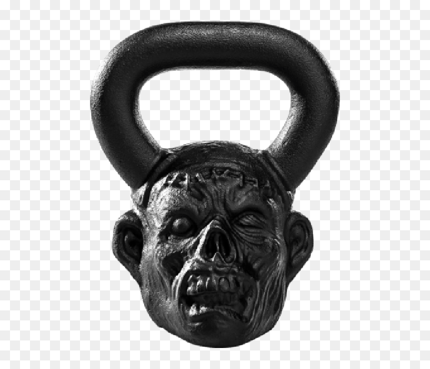 Zombie Kettlebell, HD Png Download - zombie head png