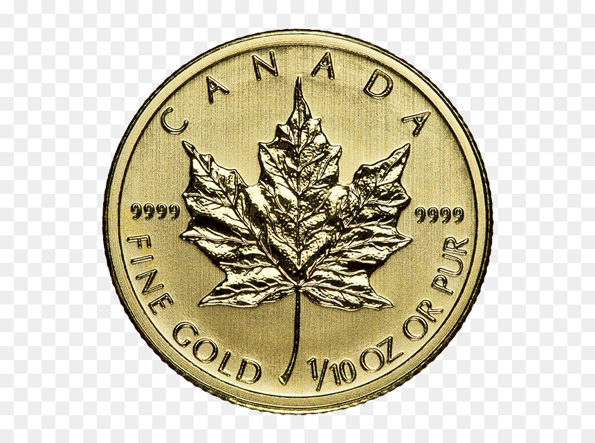 1 10 Oz Maple Leaf Gold, HD Png Download - canada maple leaf png