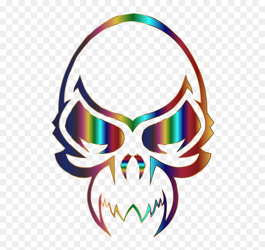 Skull Drawing Tribal Tattoo, HD Png Download - flash symbol png