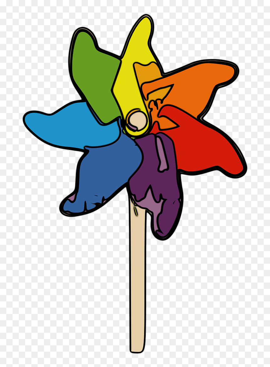 Pin Wheel Clip Art, HD Png Download - pinwheel png