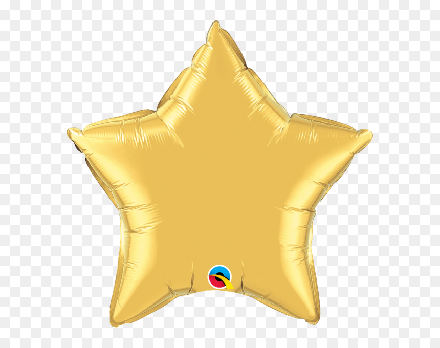 Star Foil Balloon, HD Png Download - yellow balloons png