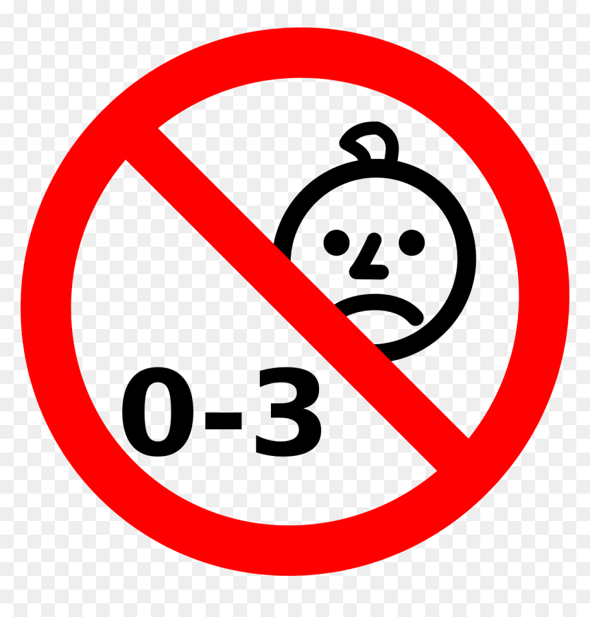 Not Suitable For Children Under 36 Months, HD Png Download - warning signs png