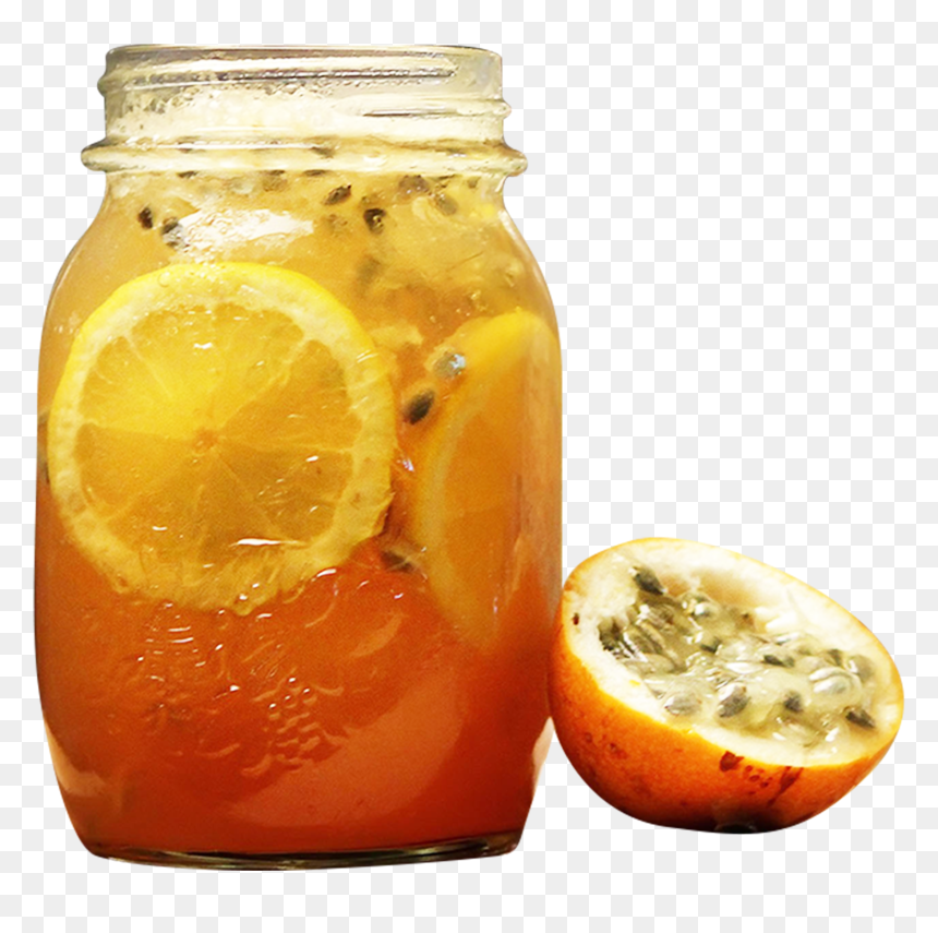 Fruit Water In Mason Jar Png, Transparent Png - coconut drink png