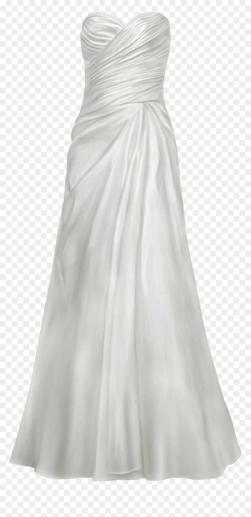 Wedding Dress Transparent Png, Png Download - white dress png