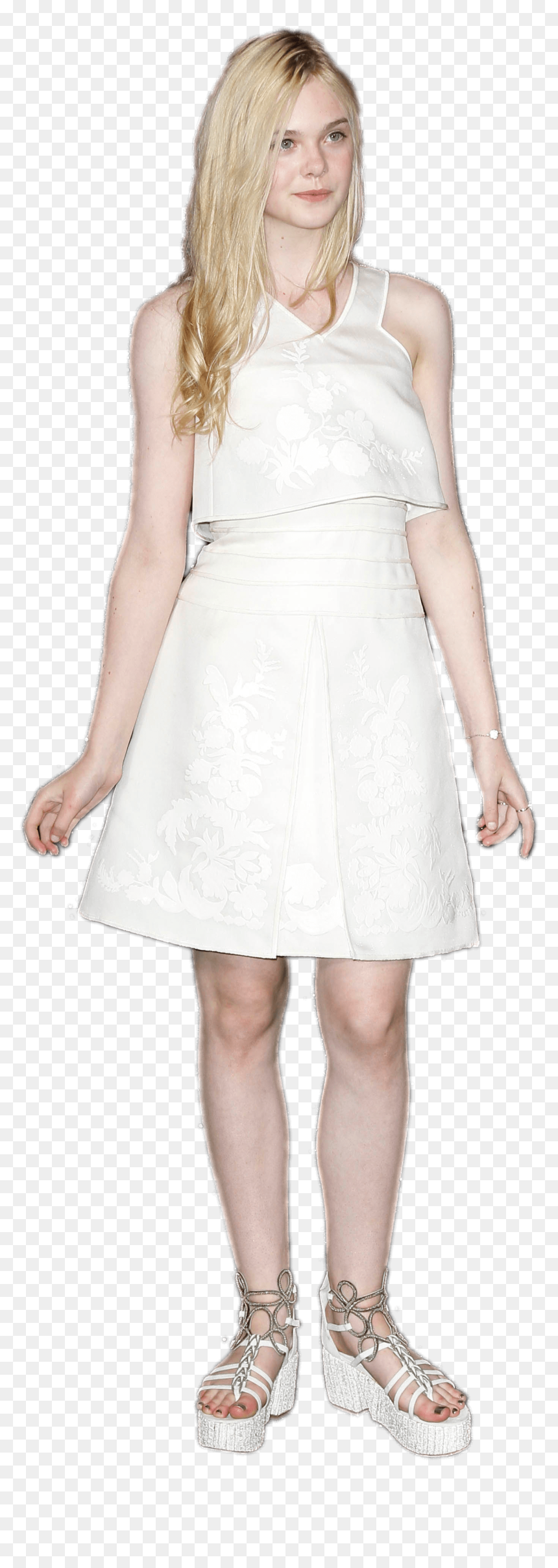 Girl, HD Png Download - white dress png