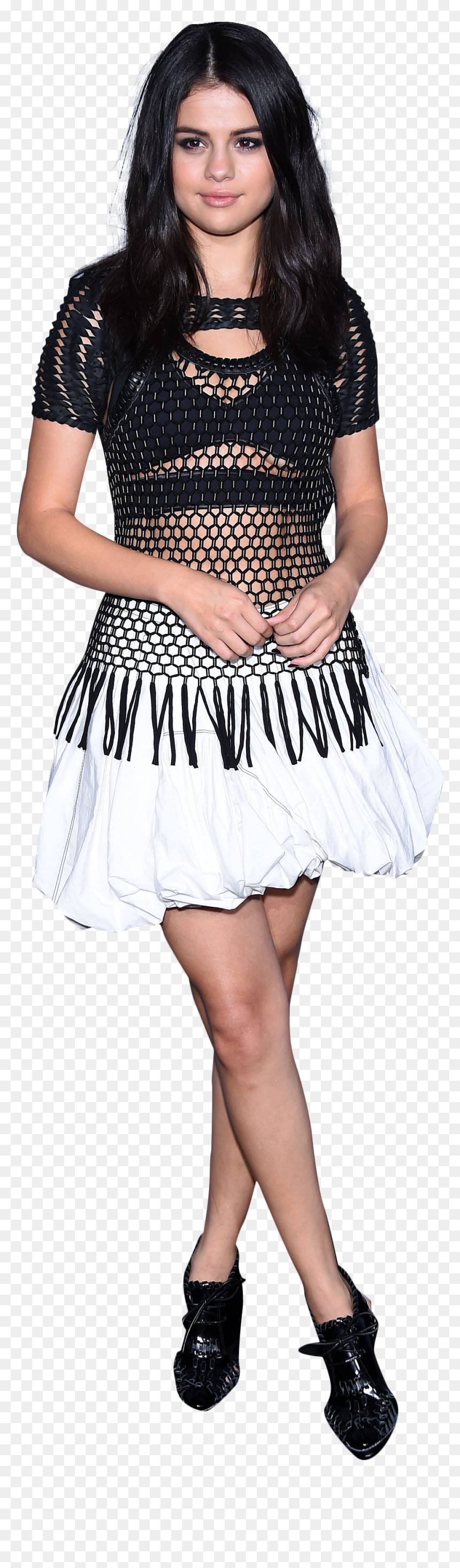 Selena Gomez, HD Png Download - white dress png