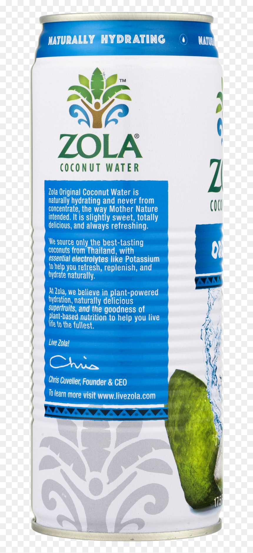 Zola Espresso Coconut Water Nutrition, HD Png Download - coconut drink png