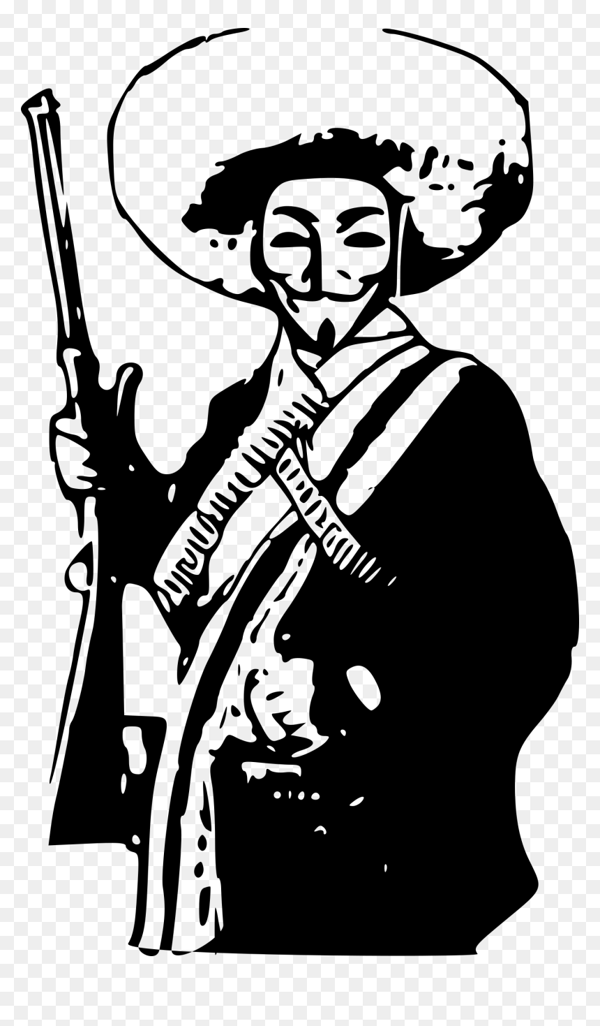 Zapata Clipart, HD Png Download - anonymous.png