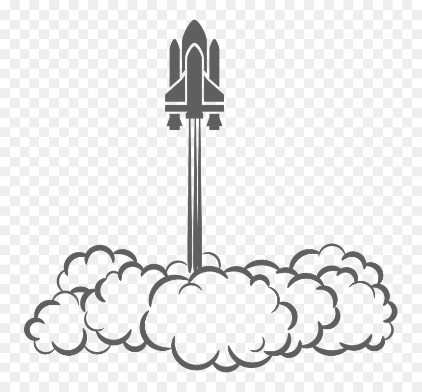 Rocket Take Off Clipart, HD Png Download - nasa spaceship png