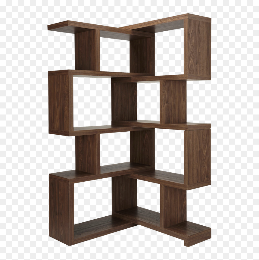 Ikea Walnut Shelving Unit, HD Png Download - shelves png